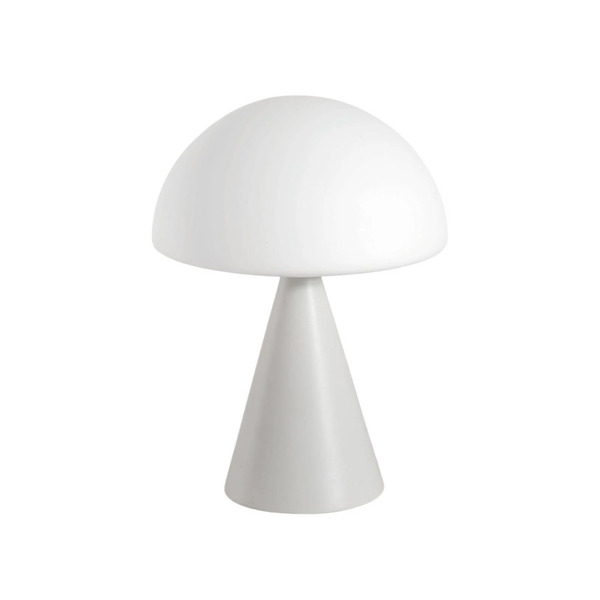  Fabas Luce Lampa Stołowa Led Blip, Biała, Szkło, Cct, ściemniacz Dotykowy 