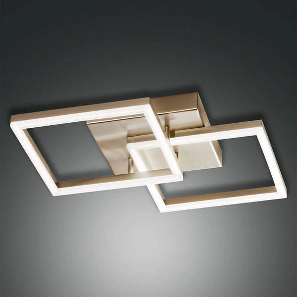  Fabas Luce Lampa Sufitowa Led Bard, 45x45cm, Matowe Złoto 