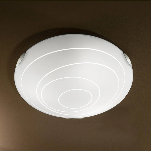  Fabas Luce Okrągła Lampa Sufitowa Kent, Biała 