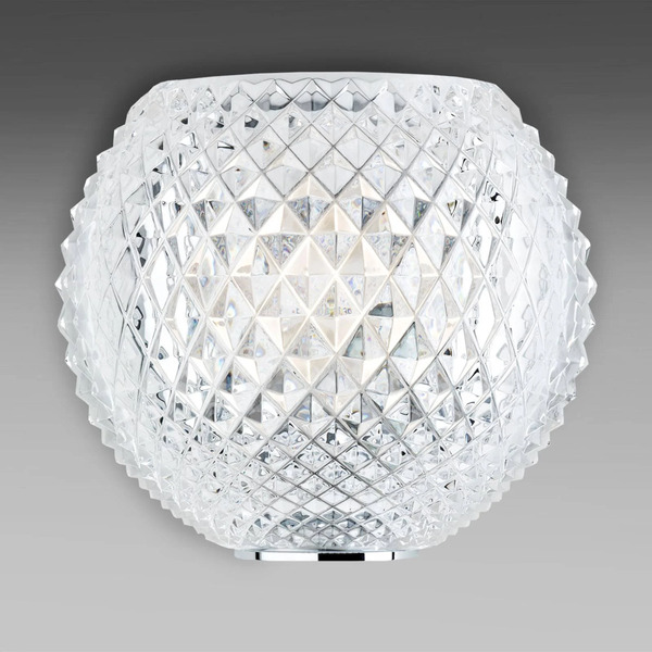  Fabbian Kryształowa Lampa ścienna Diamond And Swirl, Wzór 