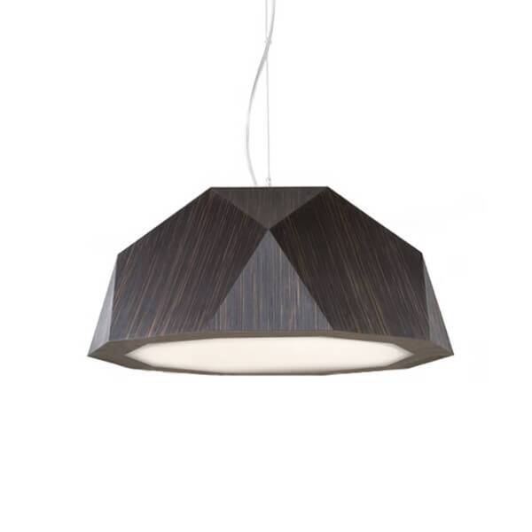  Fabbian Lampa Wisząca Led Crio, Jak Ciemne Drewno 
