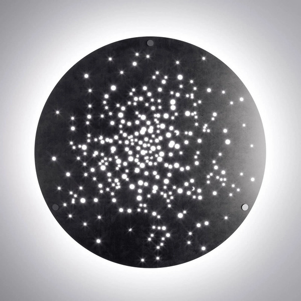  Fabbian Fabbian Lens Kinkiet Led ø 90 Cm Oksydowany 