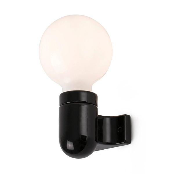  Faro Barcelona Lampa ścienna Sera, Czarna 