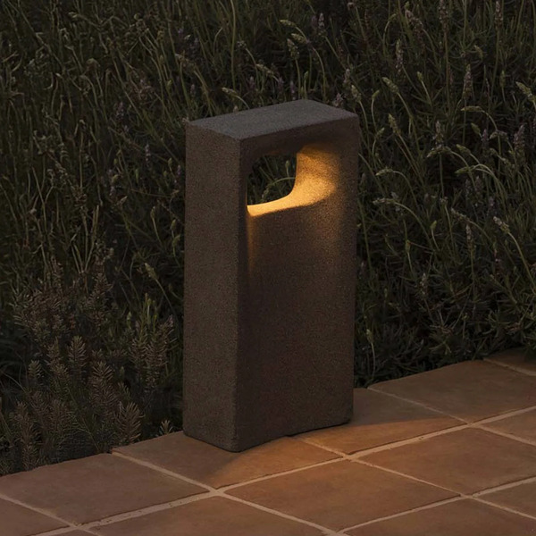  Faro Barcelona Słupek Oświetleniowy Led Glint, 2700k, 40 Cm, Szary, Beton, Ip55 