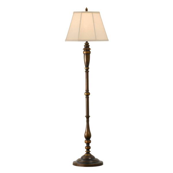  Feiss Imponująca Tekstylna Lampa Stojąca Lincolndale 