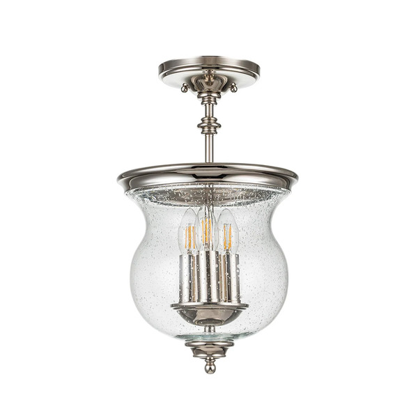  Feiss Lampa Wisząca Pickering Lane, 3-punktowa, Polerowany Nikiel 