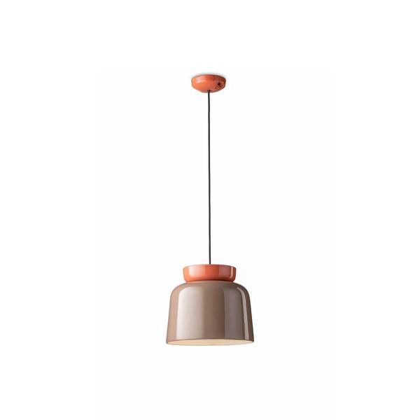  Ferroluce Lampa Wisząca Corcovado, Pomarańczowy/brązowy 