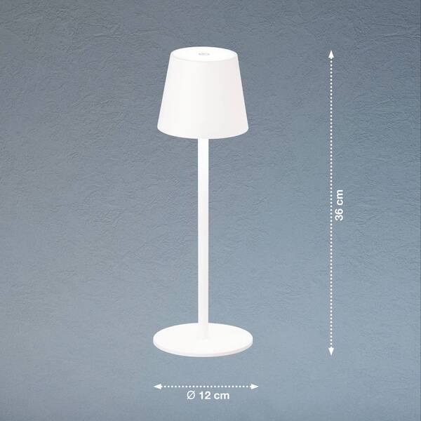  Fh Lighting Lampa Stołowa Led Tropea Akumulator Biała Piaskowa 