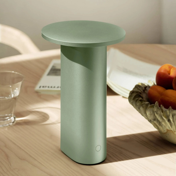  Fritz Hansen Lampa Stołowa Fritz Hansen Led Solae, Zielona, Aluminium, Ip44 
