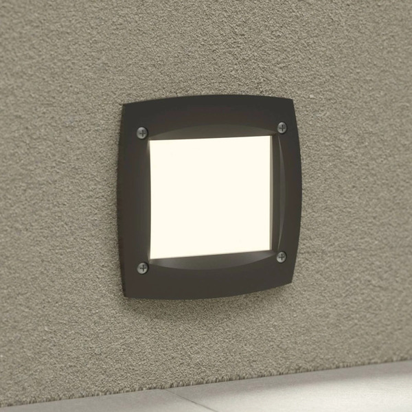  Fumagalli Oprawa Wpuszczana Led Leti 100 Square Czarna 3w 