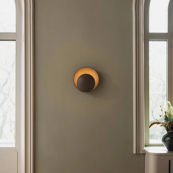  Globen Lighting Globen Lighting Kinkiet Orbit, Brązowy, ø 30 Cm, Wtyczka 