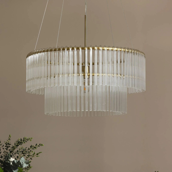  Globen Lighting Globen Lighting żyrandol Hook 60, Szkło, Przezroczysta 