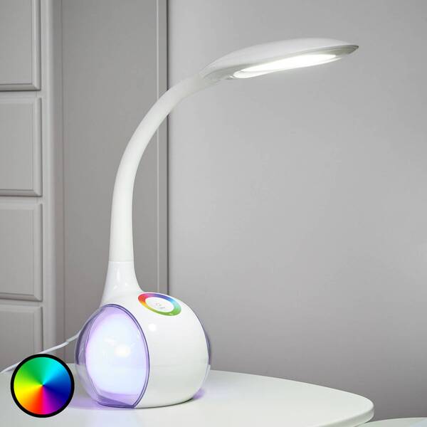  Globo Giętka Lampa Stołowa Led Paula, Biała 