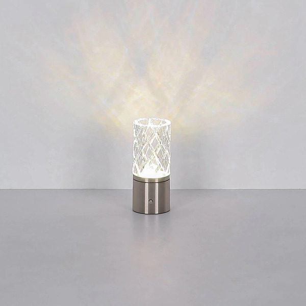  Globo Lampa Stołowa Led Lunki, Kolor Nikiel, Wysokość 19 Cm, Cct 