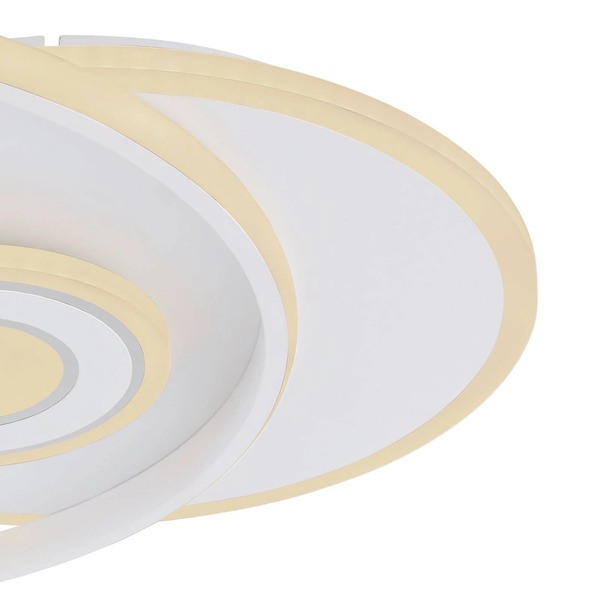  Globo Lampa Sufitowa Led Roderick, Biała, Długość 54 Cm, Akryl, Cct 