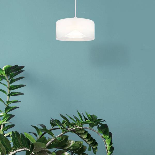  Globo Lampa Wisząca Belinda Led, ø 15 Cm, Biała, Szkło 