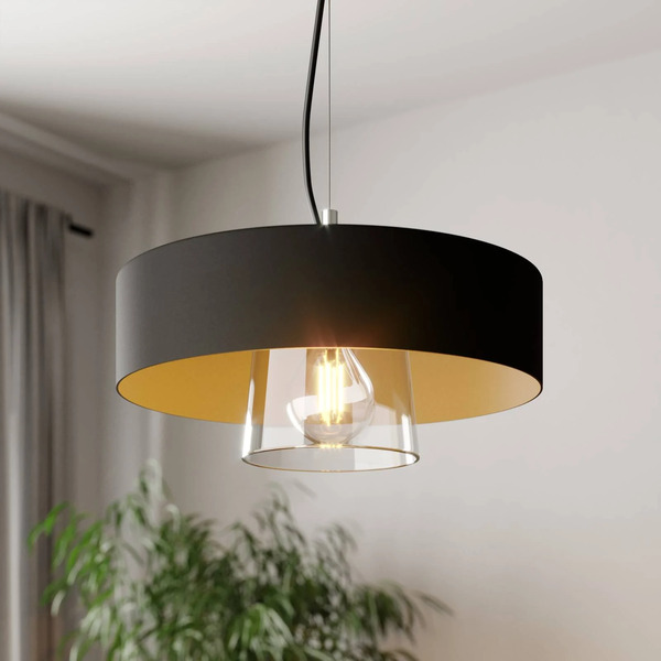  Helam Lampa Wisząca Babilon Z Podwójnym Kloszem 