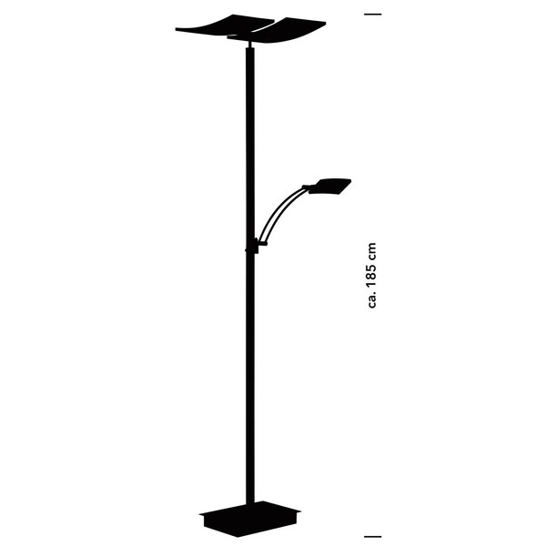  Hell Lampa Stojąca Led Andy, 3-punktowa, Antracyt, Cct, ściemniany 