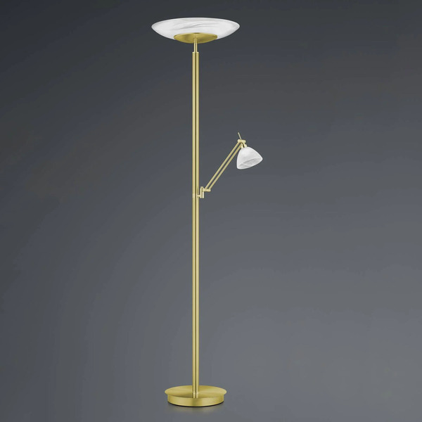  Hell Lampa Stojąca Led Findus, 2-punktowa, Mosiądz 