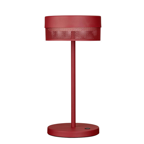  Hell Lampa Stołowa Led Akumulator Siatkowy, Wysokość 30 Cm, Czerwony Indyjski 