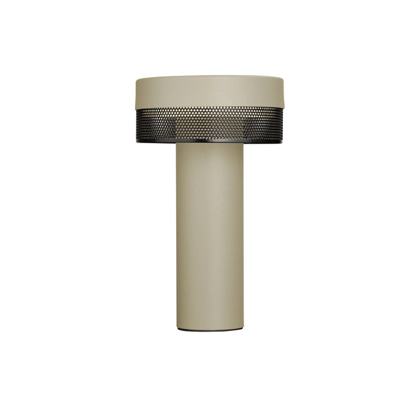  Hell Lampa Stołowa Led Akumulator Siatkowy, Wysokość 24 Cm, Piaskowy/czarny 