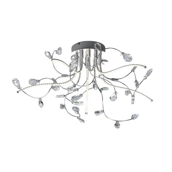  Hell Lampa Sufitowa Crystal, Chrom, 54 Cm 
