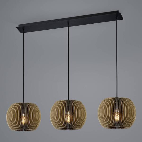  Hell Lampa Wisząca Layer Z Kartonu, Okrągła, 3-punktowa 