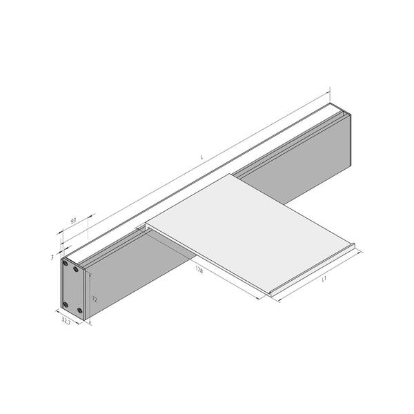  Hera Kinkiet Led Intero-line, Czarny, 120 Cm, Aluminium, Cct Góra/dół 