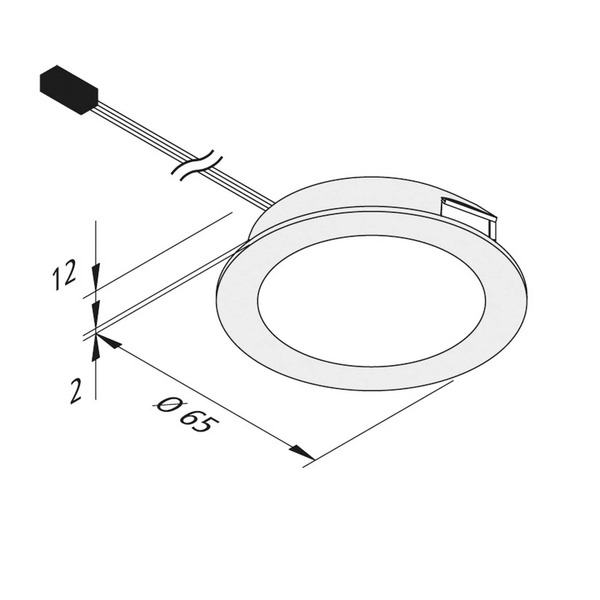  Hera Oświetlenie Meblowe Led Dynamic Far 58 Stal 3w Cct 