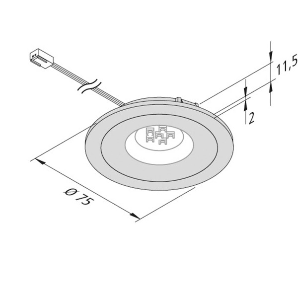  Hera Reflektor Do Mebli Led Ar 68 4w Czarny 2 700 k 