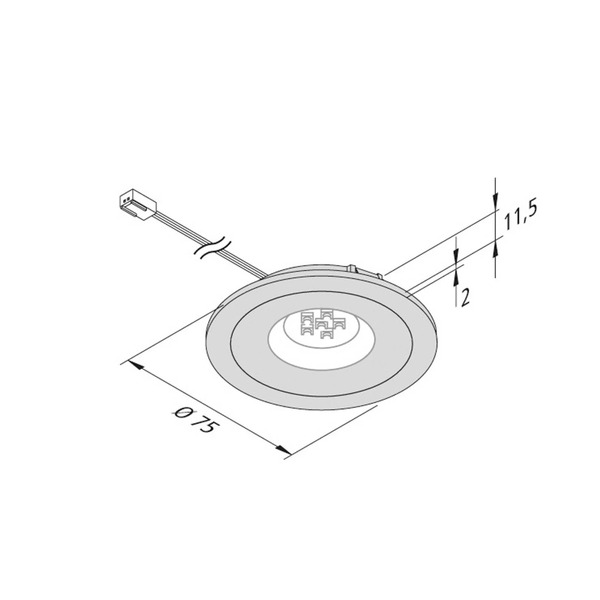  Hera Reflektor Do Mebli Led Ar 68 4w Czarny 4 000 k 