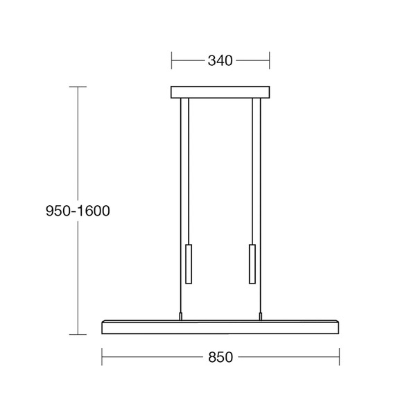  Herzblut Lampa Wisząca Led Herzblut Leonora, 85 Cm, Drewno, ściemniana 