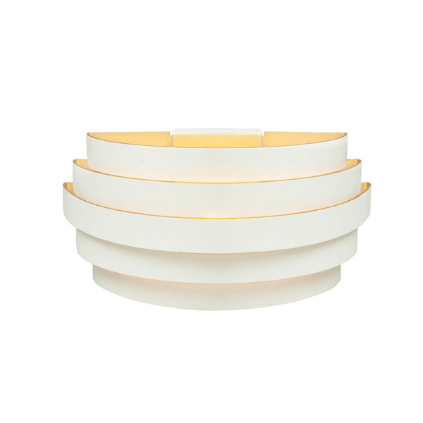  Highlight Kinkiet Scudo, Biały, Szerokość 25 Cm, Aluminium, G9 