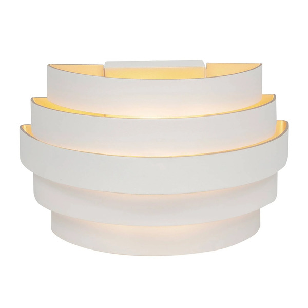  Highlight Kinkiet Scudo, Biały, Szerokość 20 Cm, Aluminium, G9 