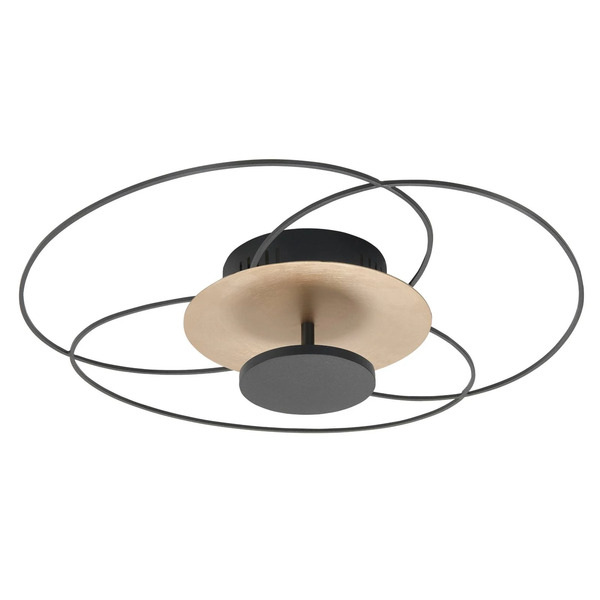  Highlight Lampa Sufitowa Led Fiore, 2 700 k, Czarna/złota 
