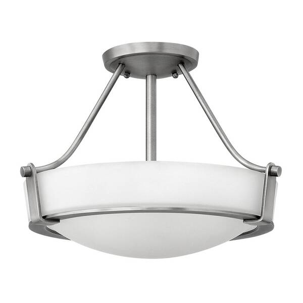  Hinkley Lampa Sufitowa Hathaway Z Dystansem, Nikiel ø 41cm 