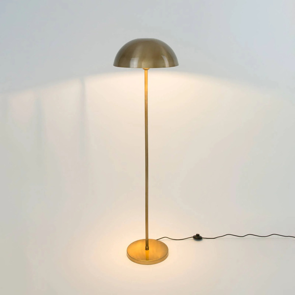  Holländer Lampa Stojąca Fungo, świecąca W Dół, Złota 