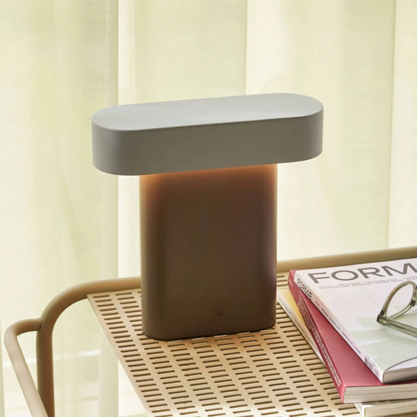  Hübsch Hübsch Lampa Stołowa Led Sleek, Brąz/jasnoszare żelazo, Pc 