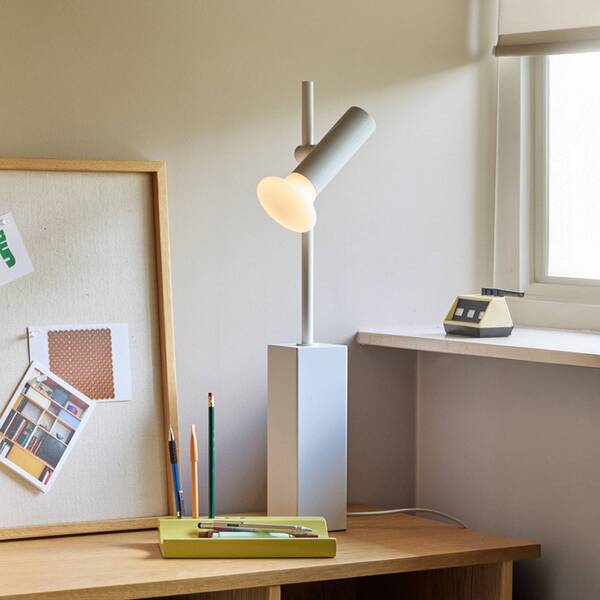  Hübsch Zestaw Lamp Stołowych, Jasnoszary, Wysokość 60 Cm, żelazo/szkło 