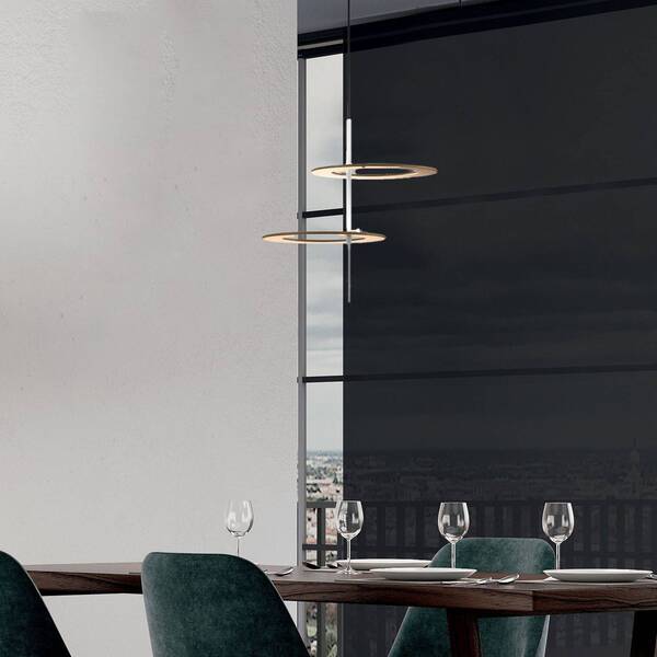  Icone Lampa Wisząca Led Icone Hula Hoop S2 - 2 Dyski 