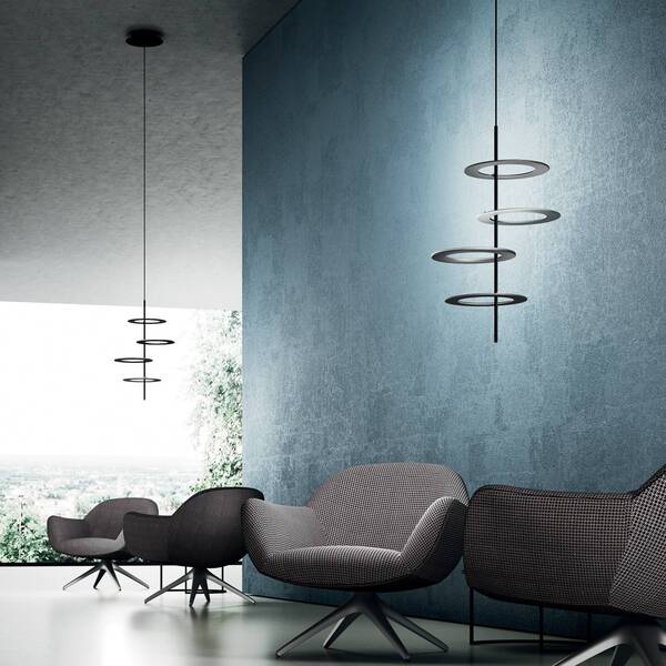  Icone Lampa Wisząca Led Icone Hula Hoop S4 - 4 Dyski 