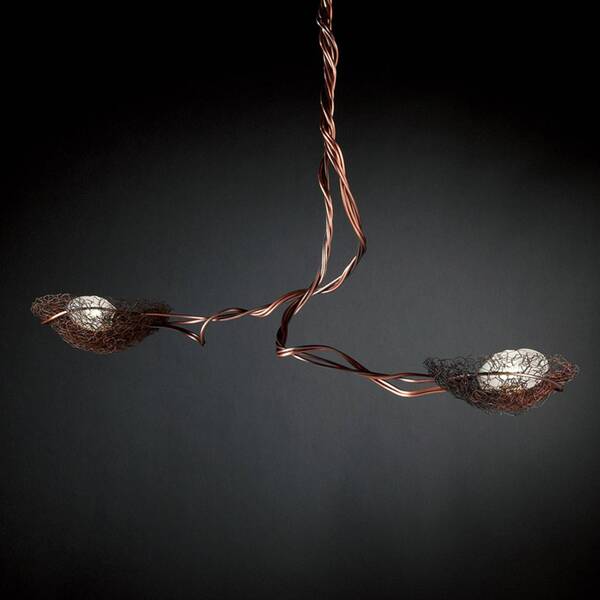  Icone Icone Nido - 2-punktowa Lampa Wisząca, Miedź 