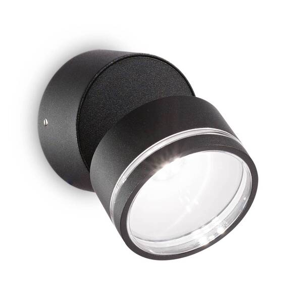  Ideal Lux Ideal Lux Omega Round Kinkiet Led 4 000 k Czarny 