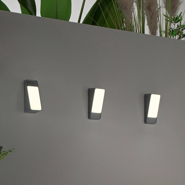  Intec Kinkiet Zewnętrzny Led Coupe, Antracyt, Wysokość 20 Cm, Metal 