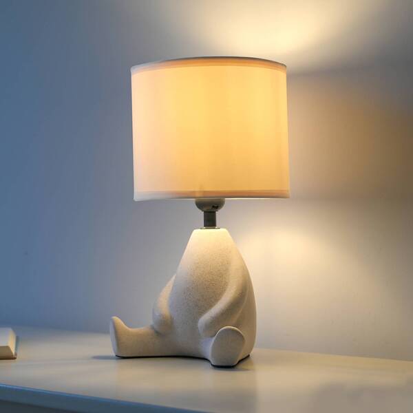  Just Light. Gmbh Just Light. Lampa Stołowa Ted, Ceramiczna, Siedząca, Piaskowy Beż 