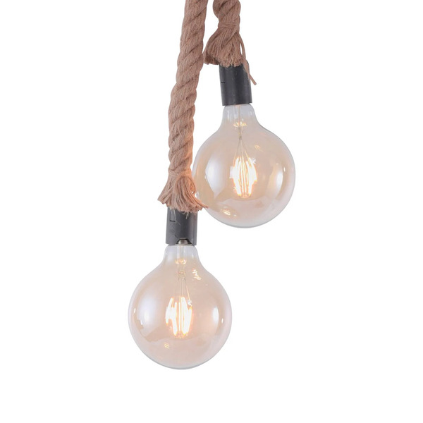  Just Light. Gmbh Lampa Wisząca Rope Z Liną, 2-punktowa 