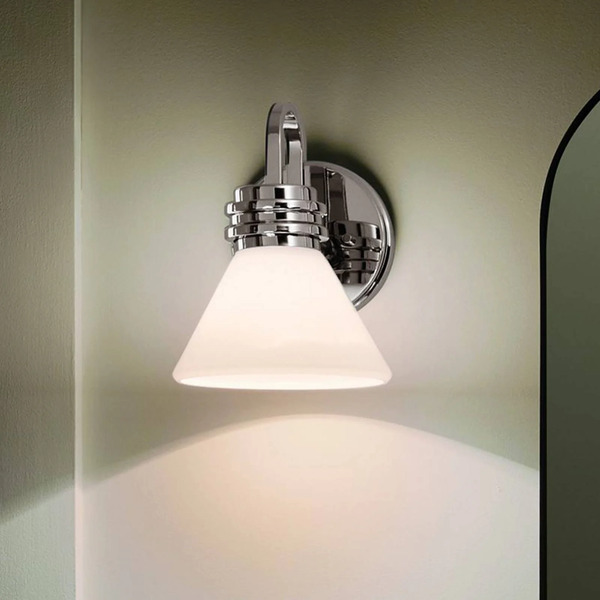  Kichler Kinkiet Farum 1, Chromowany, Stal, Szkło, G9 