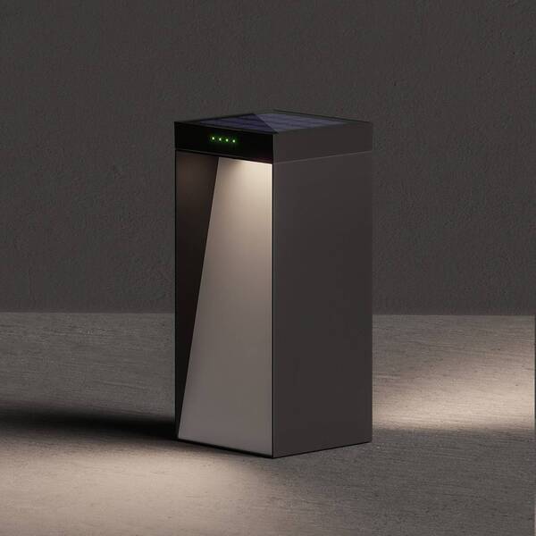  Klewe Klewe Lampa Solarna Led Milio Full, Antracyt, 35 Cm, Aluminium, Ip65 