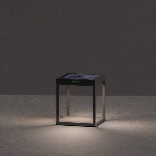  Klewe Klewe Lampa Solarna Led Radia Ground, Antracyt, 25 Cm Aluminium Ip65 
