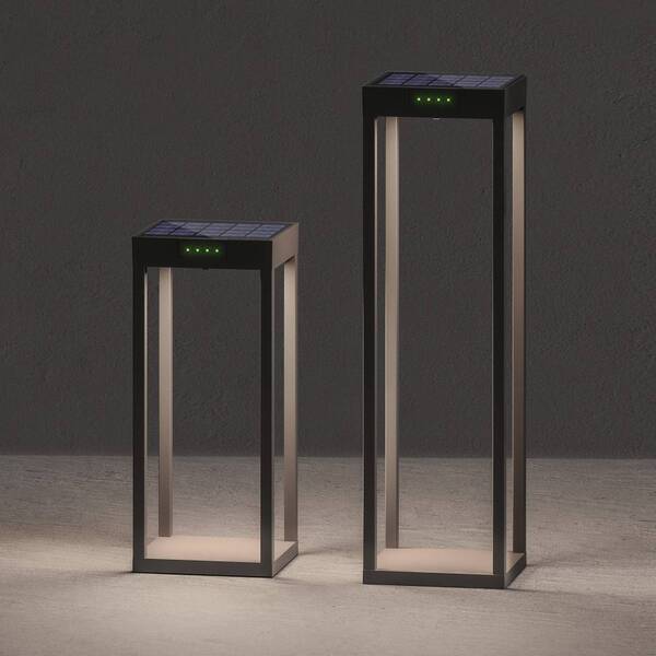 Klewe Klewe Lampa Solarna Led Radia Maxi, Antracyt, 50 Cm, Aluminium, Ip65 